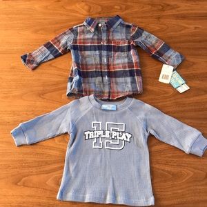 NWT boys 2 piece shirt set size 12 mo